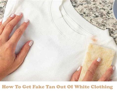 how to get fake tan out of white clothes|how to remove faux tan stains.